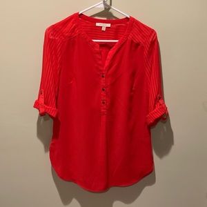 Skies Are Blue Red Blouse